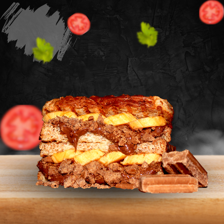 Banana Choc Nut Sandwich