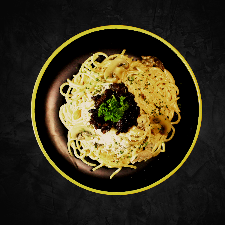 Beef And Mushroom In Truffle Oil