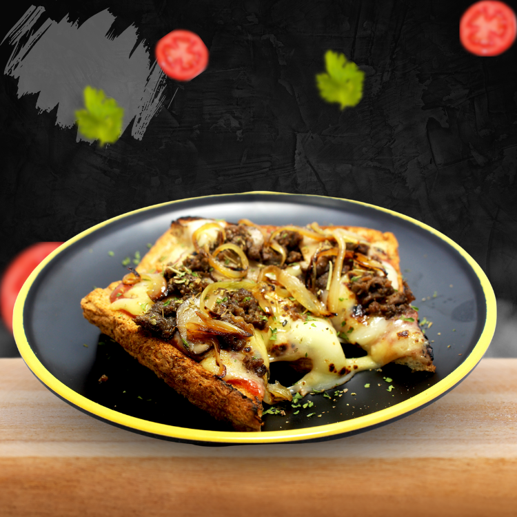 Beef And Mushroom Pizza Bread