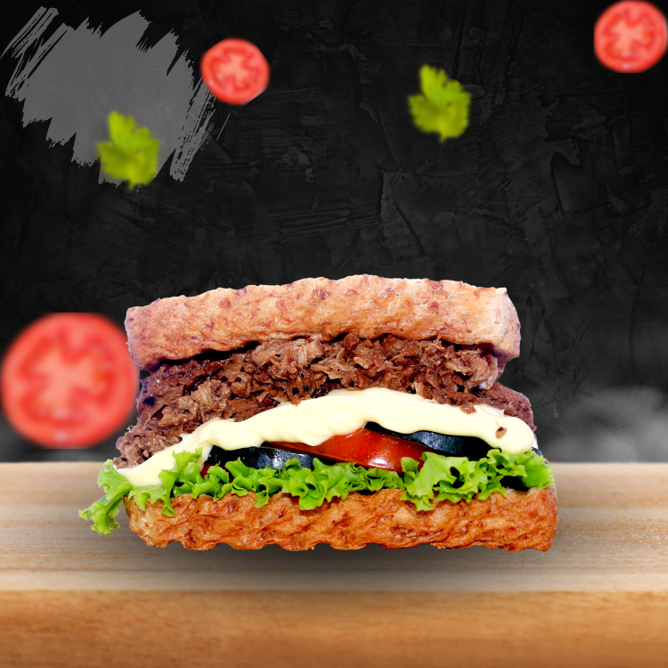 Steak And Mushroom Grilled Sandwich